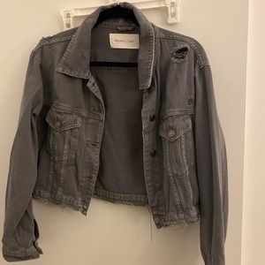 Soft cotton grey denim jacket